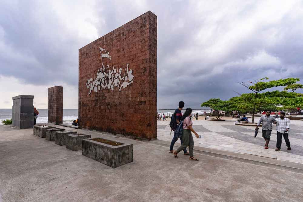 Freedom Square by Kozhikode Beach.