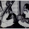 Legendary Bishnupur Gharana musician Gokul Nag (left) playing the sitar with his son Manilal Nag (right). (Courtesy: Sharmistha)