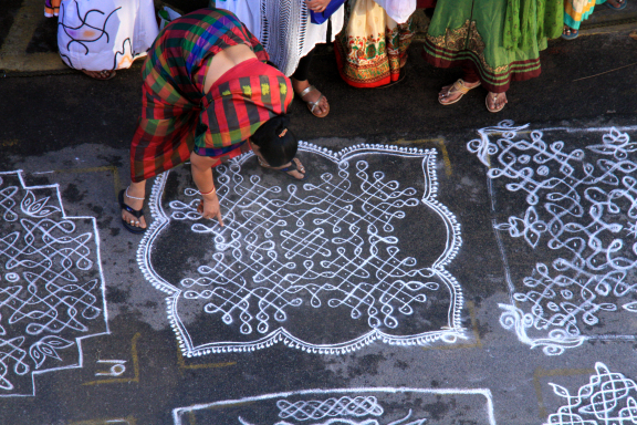 Mylapore Kolam Competition 2018 Sahapedia