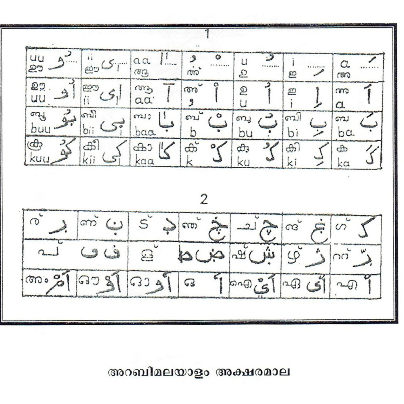 arabic typing malayalam