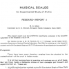Musical Scales: An Experimental Study of Sruti-s