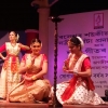 An enactment of the abhinaya (dance-drama) aspect of Sattriya Nritya during the golden jubilee celebrations of Sangeet Sattra (Courtesy: Collection of  Rinjumoni Saikia and Ranjumoni Saikia)